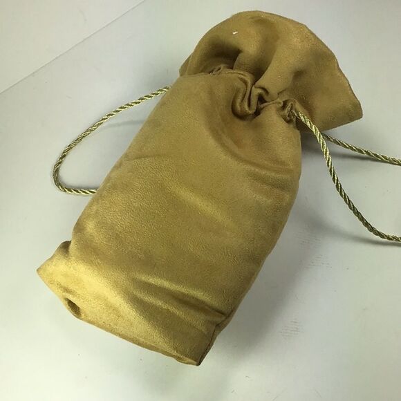 Crown  Royal  Reserve Bag Canadian Whiskey Tan Faux Suede Tassel Drawstring - Picture 3 of 6